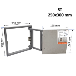 Revīzijas lūka zem flīzes BAULuke ST25x30 Revīzijas lūka zem flīzes BAULuke ST25x30