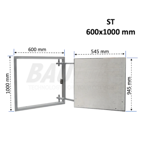 Revīzijas lūka zem flīzes BAULuke ST60x100