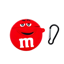 Aizsargmaciņš austiņam AirPods 1/2, M&M,s Sarkanais