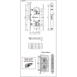 Iekšdurvju slēdzenes AGB EVO WC 96mm Balts ZBN