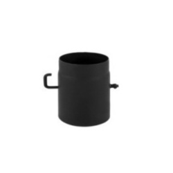 Caurule ar šīberi melna 200 mm