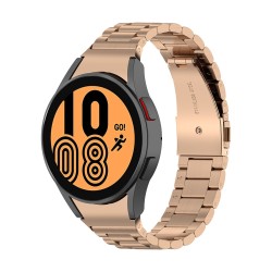 Nerūsējošā tērauda viedpulksteņa siksniņa bez spraugas Samsung Galaxy Watch 4, 5 un 6 PRO 45 mm, Rozā zelts Nerūsējošā tērauda viedpulksteņa siksniņa bez spraugas Samsung Galaxy Watch 4, 5 un 6 PRO 45 mm, Rozā zelts